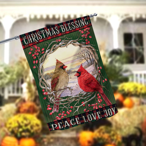 Christmas Blessing Garden Flag 12x18 Garden Flag Sublimation Design Download PNG File Instant Download Sublimation CaldwellArt 