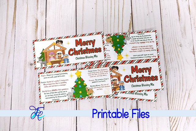 Christmas Blessing Mix Bag Topper 3D Paper Family Creations 