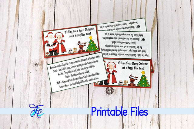 Christmas Blessings Bag Topper 3D Paper Family Creations 