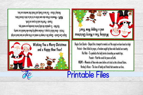 Christmas Blessings Bag Topper 3D Paper Family Creations 