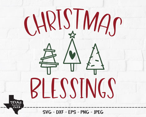 Christmas Blessings | Christmas SVG SVG Texas Southern Cuts 