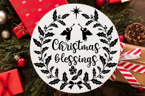 Christmas Blessings SVG Angelina750 