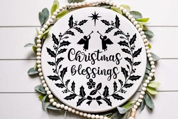 Christmas Blessings SVG Angelina750 
