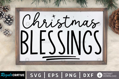 Christmas blessings SVG SVG Regulrcrative 
