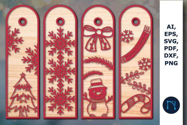 Christmas bookmark svg cut file bundle SVG MD JOYNAL ABDIN 