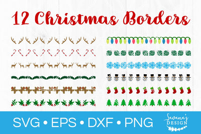 Christmas Borders SVG SVG SavanasDesign 