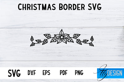 Christmas Borders SVG | Xmas Designs | Christmas SVG SVG Fly Design 