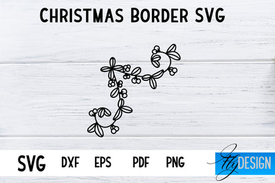 Christmas Borders SVG | Xmas Designs | Christmas SVG SVG Fly Design 