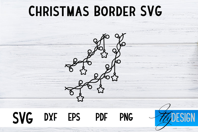 Christmas Borders SVG | Xmas Designs | Christmas SVG SVG Fly Design 