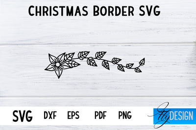 Christmas Borders SVG | Xmas Designs | Christmas SVG SVG Fly Design 