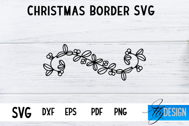 Christmas Borders SVG | Xmas Designs | Christmas SVG SVG Fly Design 