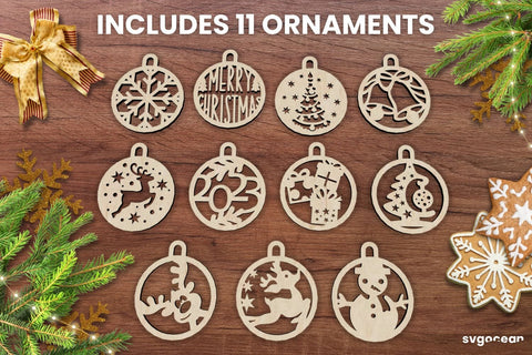 Christmas Box Laser Cut | 11 Christmas Toys | Glowforge SVG SvgOcean 