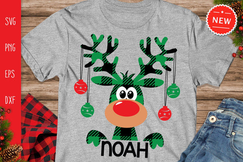Christmas Boy Name Svg, Buffalo Plaid Moose SVG, Moose Svg, Buffalo Plaid SVG, Christmas Moose Svg SVG SvgMonkeys 