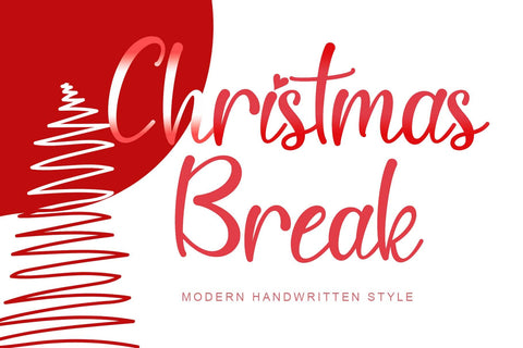 Christmas Break Font Prasetya Letter 