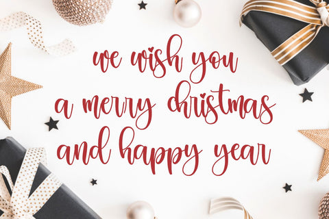 Christmas Bright Font Mozarella 