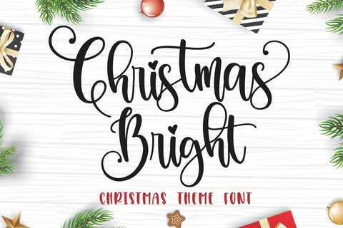 Christmas Bright Font Mozarella 