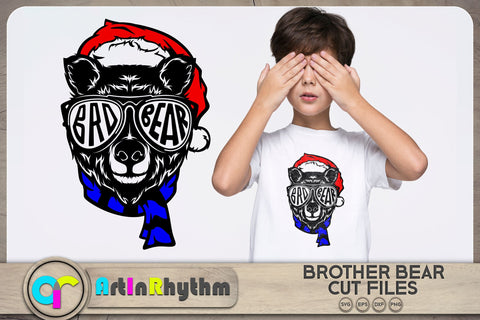 Christmas brother bear SVG SVG Artinrhythm shop 
