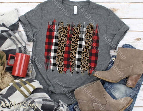 Christmas Brush stroke png, Sublimation png, Plaid, Cheetah Strokes Png Sublimation _HelArtShop_ 