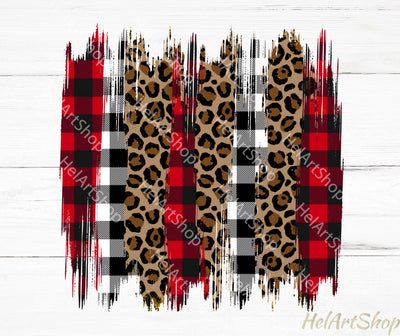 Christmas Brush stroke png, Sublimation png, Plaid, Cheetah Strokes Png Sublimation _HelArtShop_ 