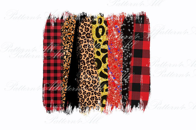 Christmas brush strokes background,Leopard brush strokes,buffalo plaid brush stroke,Xmas backsplash,sublimation scrapbook background PNG Sublimation ArtStudio 