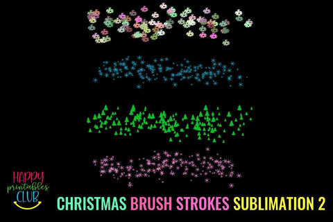 Christmas Brush Strokes Sublimation-Brush Strokes Background Sublimation Happy Printables Club 