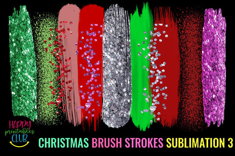 Christmas Brush Strokes Sublimation-Brush Strokes Background Sublimation Happy Printables Club 