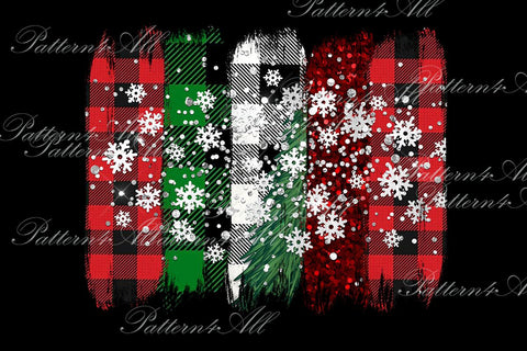 Christmas brushstrokes background,Xmas backsplash, sublimation, scrapbook background,Christmas Plaid with snowflakes backsplash, PNG file Sublimation ArtStudio 