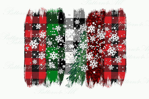 Christmas brushstrokes background,Xmas backsplash, sublimation, scrapbook background,Christmas Plaid with snowflakes backsplash, PNG file Sublimation ArtStudio 
