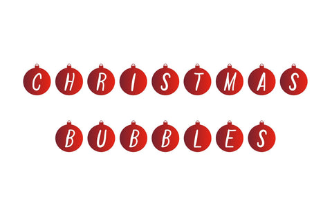 Christmas Bubbles Font Font ampersand 