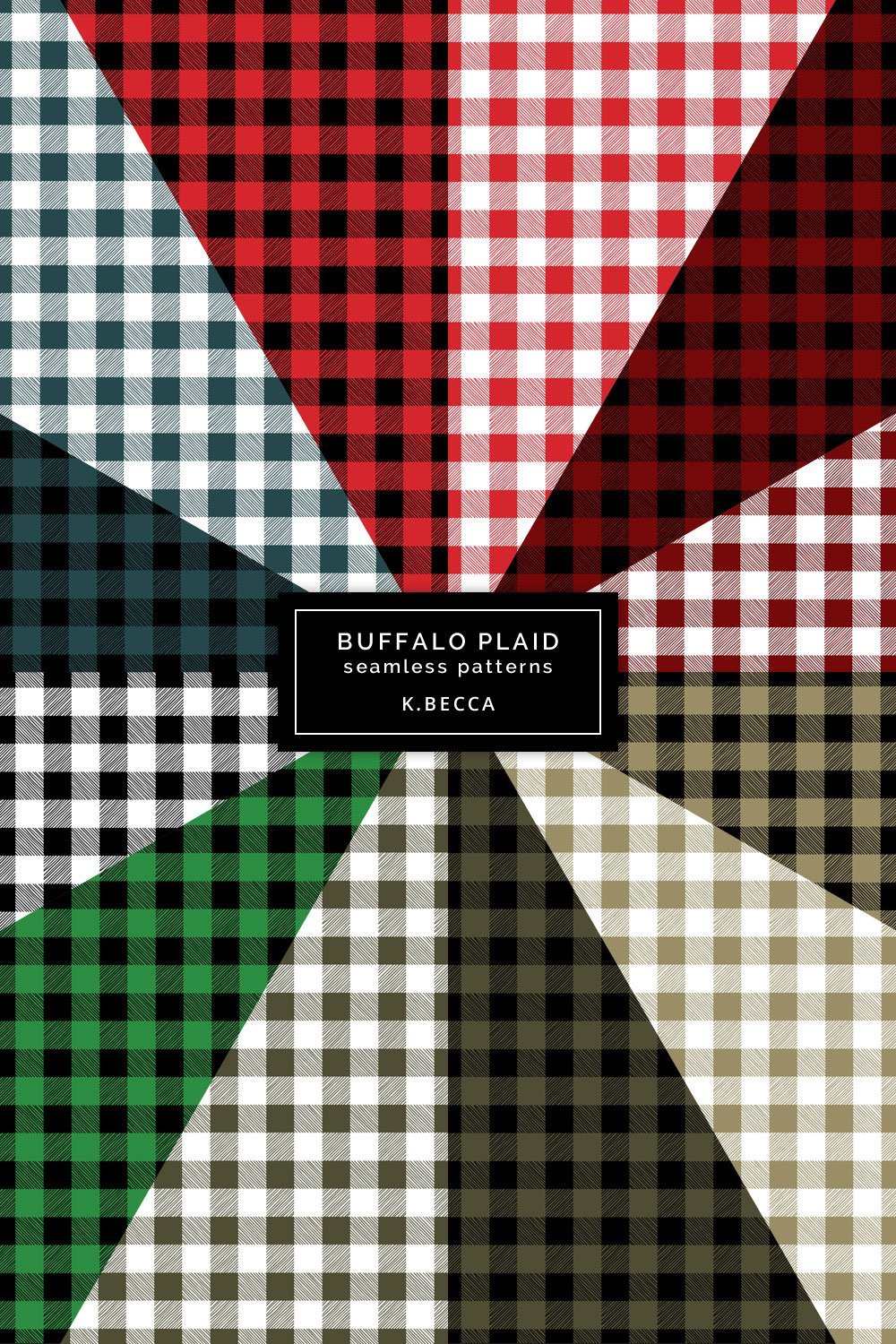 Christmas Buffalo Plaid Background Patterns Seamless - So Fontsy