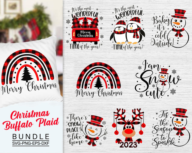 Christmas Buffalo Plaid Bundle Svg, Buffalo Plaid Svg SVG SvgMonkeys 