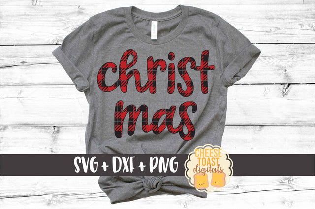 Christmas - Buffalo Plaid Christmas SVG PNG DXF Cut Files SVG Cheese Toast Digitals 
