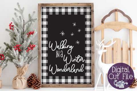 Christmas Buffalo Plaid Farmhouse, Winter Wonderland Svg SVG Crafty Mama Studios 