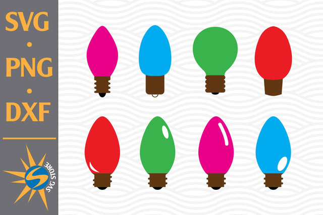 Christmas Bulb SVG, PNG, DXF Digital Files Include SVG SVGStoreShop 