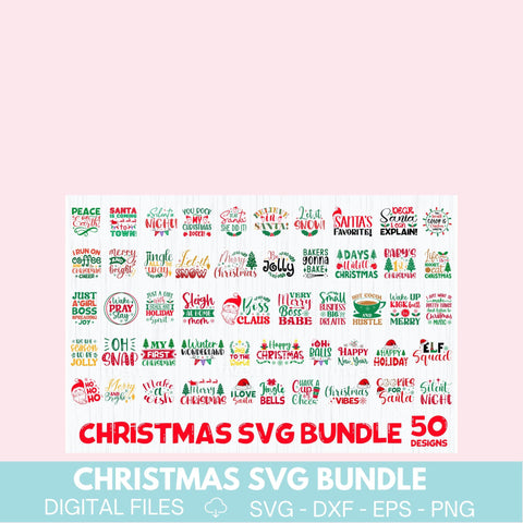 Christmas Bundle 50 SVG Files SVG Elise Cellucci 