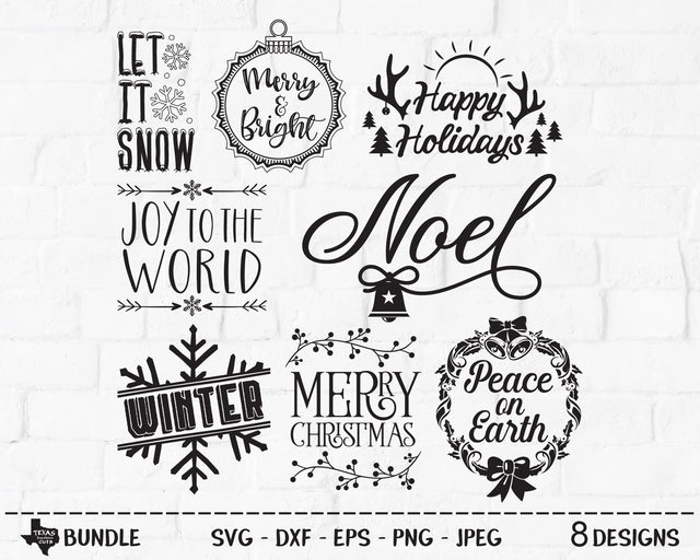 Christmas Bundle | Christmas SVG SVG Texas Southern Cuts 