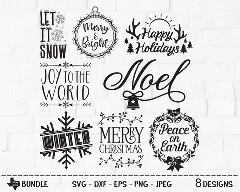 Christmas Bundle | Christmas SVG SVG Texas Southern Cuts 