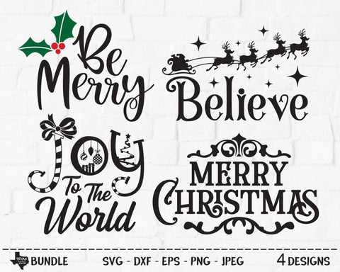 Christmas Bundle | Christmas SVG SVG Texas Southern Cuts 