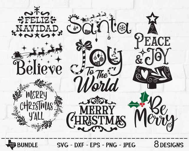 Christmas Bundle | Christmas SVG SVG Texas Southern Cuts 