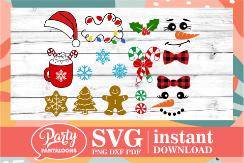 CHRISTMAS BUNDLE SVG | Christmas Svg SVG Partypantaloons 
