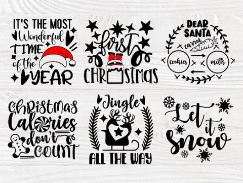 Christmas Bundle SVG, Funny Christmas Shirt Svg SVG TonisArtStudio 