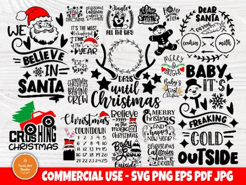 Christmas Bundle SVG, Funny Christmas Shirt Svg SVG TonisArtStudio 