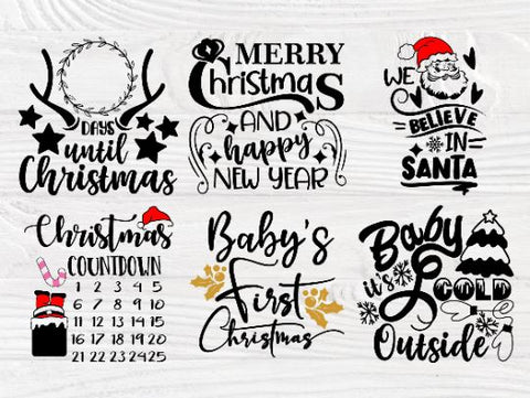 Christmas Bundle SVG, Funny Christmas Shirt Svg - So Fontsy