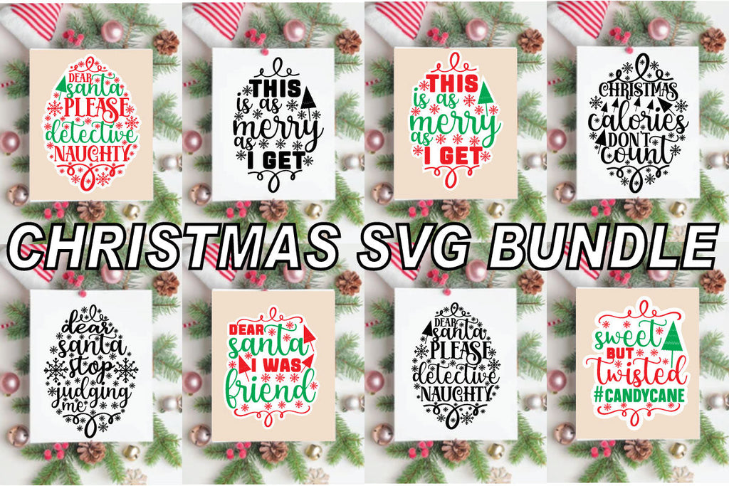 Christmas Bundle SVG, Funny Christmas Shirt Svg,Funny Svg Designs ...