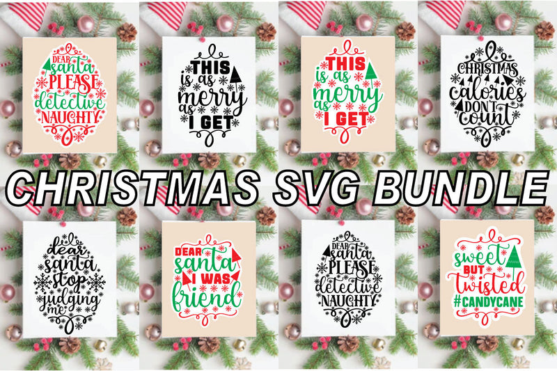 Christmas Bundle SVG, Funny Christmas Shirt Svg,Funny Svg Designs ...