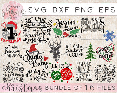Christmas Bundle SVG Poppy Shine Design