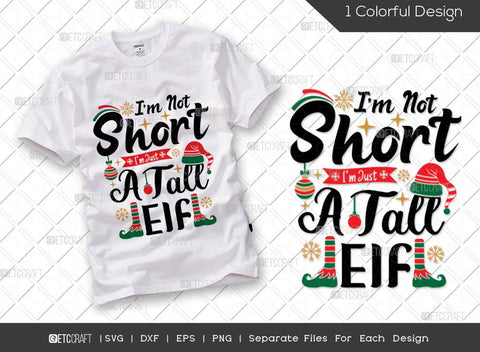 Christmas Bundle Vol-31 | I'm Not Short Tall Elf Svg | Christmas Vibes Only Svg | Tis The Season To Sparkle Svg | Let's Get Lit | You Serious Clark Svg | T-shirt Design SVG ETC Craft 