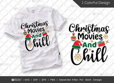 Christmas Bundle Vol-33 | Christmas Is All About Jesus Svg | Christmas Movies And Chill Svg | Crazy Christmas Lady Svg | True Story Svg | T-shirt Design SVG ETC Craft 
