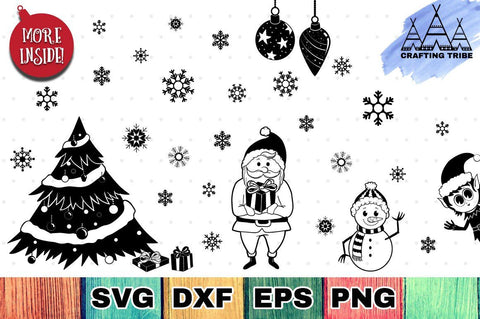 Christmas Bundle with 111 SVG Cut Files SVG Feya's Fonts and Crafts 