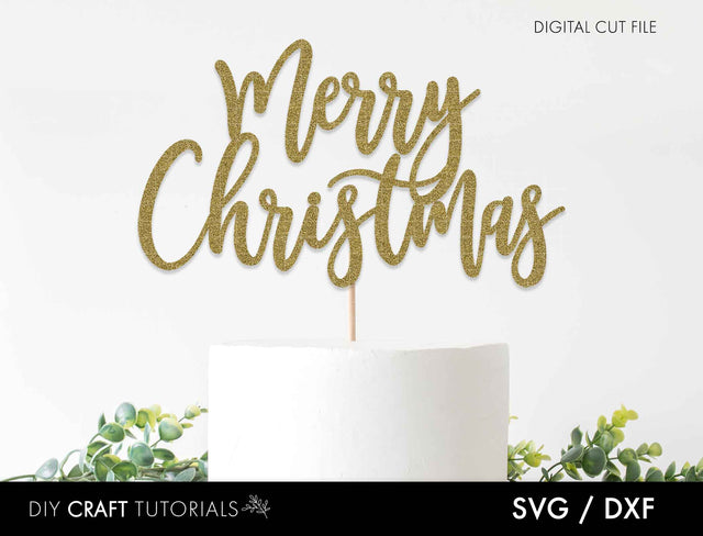 Christmas Cake Topper SVG SVG DIY Craft Tutorials 
